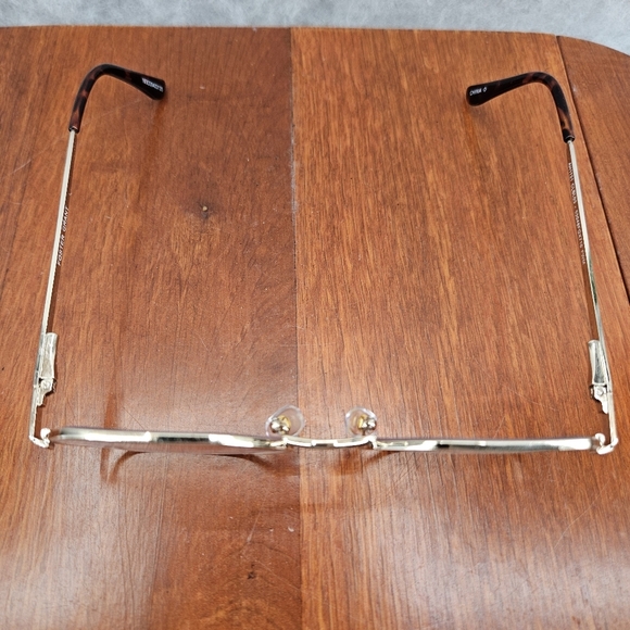 Foster Grant Double Octagon Gold Wire Frames & Lenses EUC Vintage - Picture 3 of 7